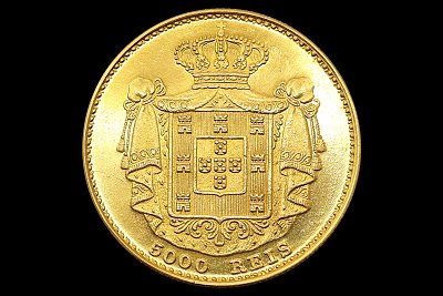 5000 Réis (Meia Coroa) D. Luís I 1869 Portugal