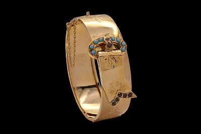 Escrava Fivela Turquesas Granadas