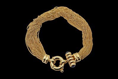 Pulseira Multifios Safiras